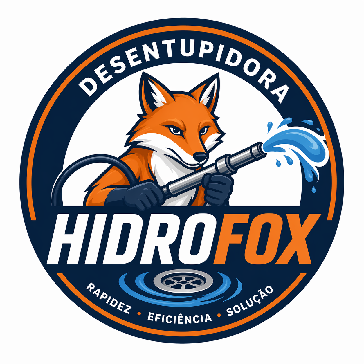 Desentupidora Hidrofox Logo